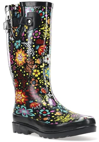 Western Chief Women's Tall Waterproof Rain Boot Outdoor Garden Shoes