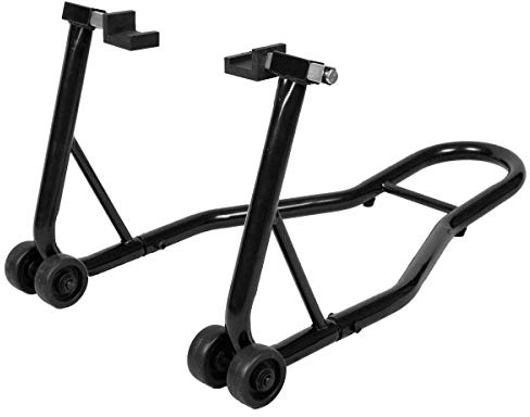 COSTWAY Béquille Moto pour Roue Arrière Béquille d'Atelier Support de Roue Paddock Moto avec Bras Réglable