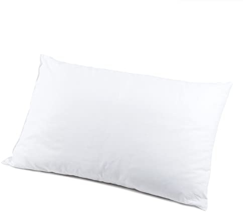 Caleffi Kopfkissen aus Baumwolle 50x80 cm – Bequemes und Stützendes Schlafkissen für Erholsamen Schlaf - Nackenkissen Kopfkissen - Nackenstützkissen - Kissen im italienischen Design