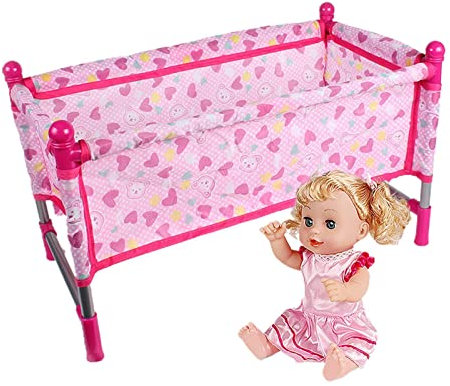 Tebinzi Poussette pour, Jeu, Ensemble Jeu rôle pour bébé Nouveau-né | Accessoires bébé Poussette, balançoire, Chaise berçante, Chaise Haute, lit