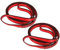 FOSER 18 mm Nylonband Nylon Strap für Aerial Yoga, Swing (Red(2pcs), 60cm/24in)