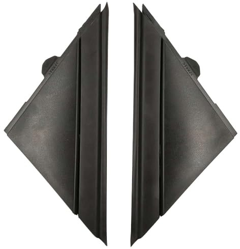VHEUHZ 2x Specchietto Retrovisore Esterno Triangolo Piastra di compatibile con FIAT 500 2012 2013 2014 2015 2016 2017 1SH17KX7AA + 1SH17KX7AA (Nero opaco L R)