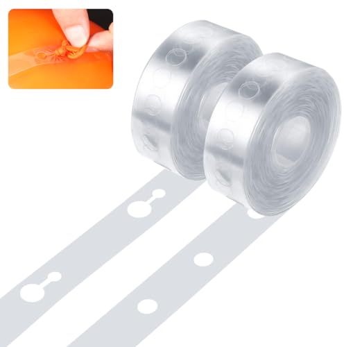 BOUMVID 5m x 2 Rotoli Arco di Palloncini Ghirlanda Striscia Kit, Balloon Strip Doppio Fori, Nastro per Palloncini, Striscia di Decorazione, per Matrimoni, Feste, Compleanni, Festa di Natale