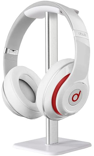 DGPLUS Headphone Stand for Desk - Sturdy Headset Holder with Anti-Slip Base Perfect Gaming Headset Stand & Organizer for Gamers, Office, and Home Use for Teen Boys & Computer Accessories (White)