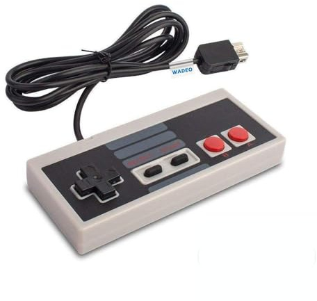 WADEO Controller für NES Classic Mini Edition, NES-Gamepad mit 1,8 m langem Link-Verlängerungskabel für Nintendo Mini NES Classic Edition, kabelgebundener Joypad- und Gamepad-Controller