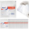 20 Compresse di garza idrofila sterile in buste singole 10x10 cm 25 strati 100% Cotone