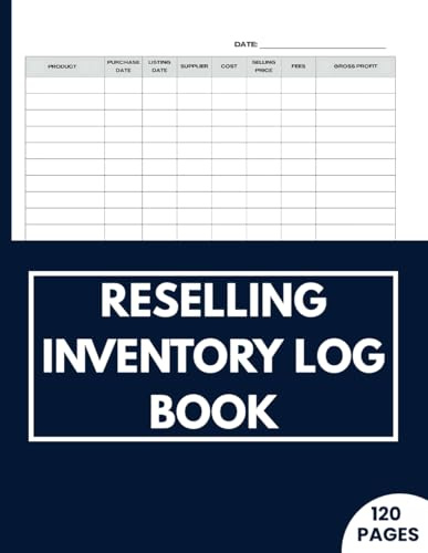 Reselling Inventory Log Book For Small Business