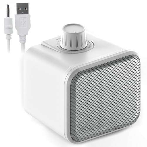 ANSTEN Altavoces con cable para TV sin demora, mini altavoz transparente de TV de voz con cable de 5 m de largo, altavoz personal con conector para auriculares, fácil operación, altavoces de TV para