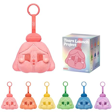 POP MART Crybaby Tears Launch Project Series-Plush Pendant Blind Box,Collectible Holiday Birthday for Kids Adults, Squeeze Toy, Poping tears-Single Box