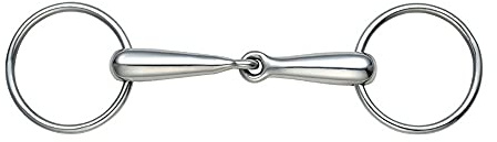 Shires Equestrian - Hollow Mouth Loose Ring Snaffle - S/steel - Size: 51/2