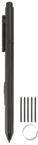 Stylet EMR de sensibilité 4096, Stylet EMR Numérique avec Gomme, Pointe Souple et Rejet de la Paume, avec 5 Pointes de Stylet, Stylet Actif pour Appareils EMR pour Wacom pour