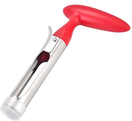 Apple Corer Remover for Fruit Corers Easy to Use Durable Apple Corer Remover，Durable Portable Stainless Steel Remover Corer,Apple Corer for Kitchen and Dishwasher (Red)