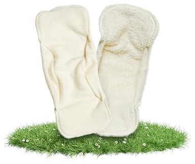 Hinzling Allround Saugeinlage Onesize 36 x 14 cm – Stoffwindel Einlagen aus Bio Baumwolle – Waschbare Windeleinlagen Baby – Saugstarke und auslaufsichere Einlage für Tag & Nacht