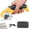 Cardboard Cutter,Electric Scissors with Safety Lock,SK5 Steel Blade,Cordless Rotary Cutter with Storage Box,Electric Crafting Shears for Leather Carpet Plastic Cutting,Sewing,Crafting