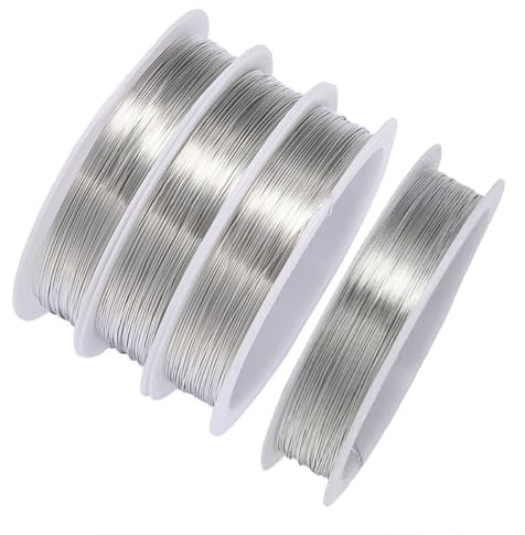 TSUOUKL Lot de 3 rouleaux de fil de cuivre, 0,3 mm, 12 m/rouleau, fin, pour fleurs, décoration, arrangements floraux et fabrication de bijoux