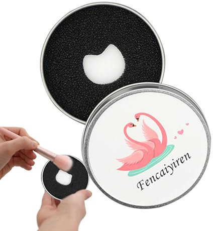 Spugna detergente per la rimozione del colore, per rimuovere ombretti e fard, portatile, in ferro, per un uso rapido, elimina i tempi di asciugatura, 7,8 x 2 cm e 8 x 3 cm, per un'applicazione