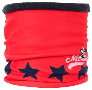 Disney Sciarpa tubolare Minnie Mouse per bambini – Morbido Loop per ragazze – Sciarpa invernale con fodera in pile – Taglia unica, Colore: rosso, Taglia Unica
