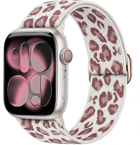 Ynitec Stretchigt sportband i nylon för Apple Watch-band för kvinnor män
