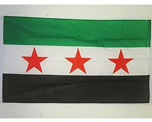 AZ FLAG - Flagge Freie Syrische Armee - 150x90 cm - Syrien Fahne 100% Polyester mit Messing-Ösen - 110g