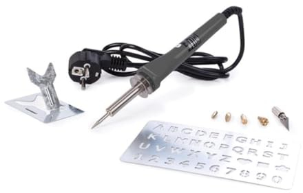 Velleman Brandmalkolben, 6 Brennaufsätze, Ablageständer, Schablone, 30 W