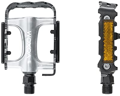 Voxom Trekking Pedale - Touring Pedale Pe22 - Aluminium-Körper - Kugellager, Schwarz