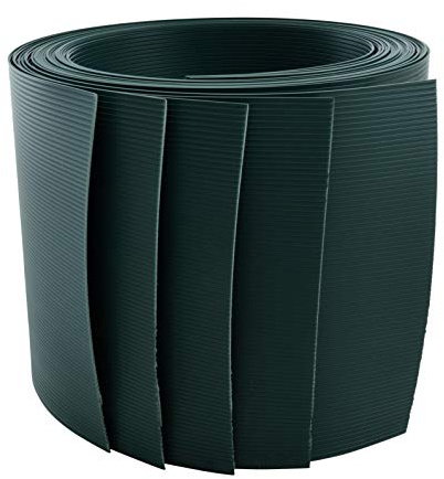 ESTEXO Hart PVC Sichtschutzstreifen Doppelstabmatten Streifen Zaunblende Sichtschutz 19 x 252,5 cm Formstabil 1,35 mm Dicke Balkonsichtschutz Rollen Windschutz (5 Streifen/Grün RAL6005)