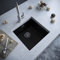 Excel Home Kitchen Sink with Strainer & Overflow - Luxurious Single Bowl Kitchen Sinks Made of Pressed Material - Scratch Resistant & Simple to Keep Clean – Hygienic & Sound Absorbing (Matt Black)