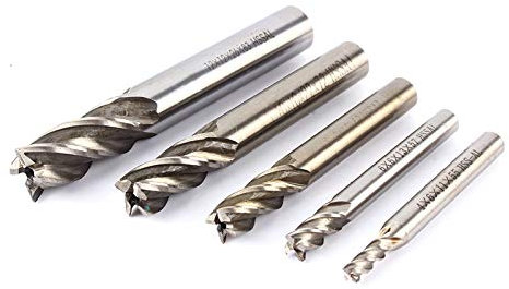 Fresa Candela Acciaio Super Rapido HSS 4 Taglienti Fresa Candela Dritta Acciai Legati Acciai Temprati Frese Testa Quadra