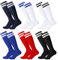 Utensilsto 6 Paare Fußballsocken Kinder Fußball Socken Trainingssocken 30-37 Fussball Socken Sportsocken für Jungen und Mädchen Fußballtraining, Laufen