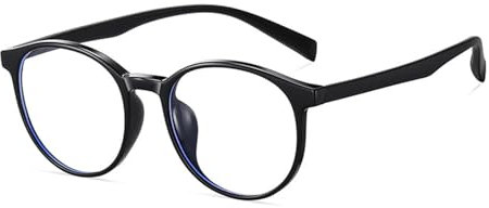 yegitaog Blaulichtfilter Brille Für Kinder, Modisch, TR90, Runder Rahmen, Verhindert Ermüdung Der Augen, Anti-UV-Computerbrille,B