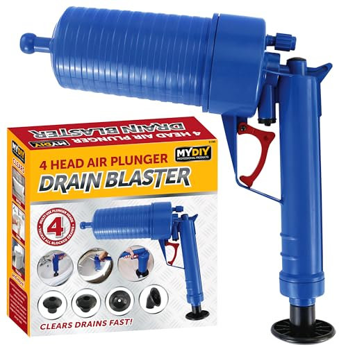 My DIY Toilet Plunger Multi Drain Air Plunger Kitchen Sink Unblocker High Pressure Air Plunger Drain Blaster Gun Plunger for Toilets Sink Bathroom Shower Kitchen Pipe Floor Drain Sewer