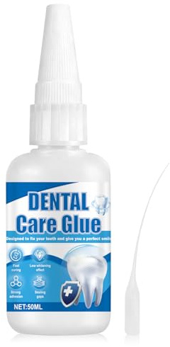 Colla per Denti, Cemento Dentale Definitivo, Colla Istantanea Extra Forte, Resistente al calore e impermeabile, Polimerizzazione rapida, Adatto per laboratori odontotecnici e artigianato, 50 ml