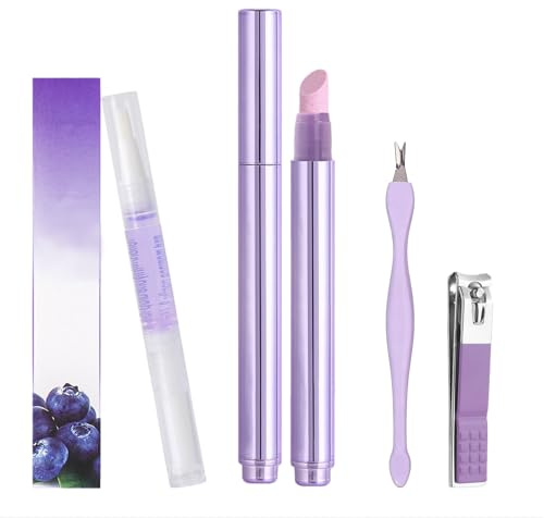 ZenithBurst Lápiz quitacutículas, Pumper de aceite para cutículas con punta de cerámica para cutículas rotas, uñas secas y dañadas