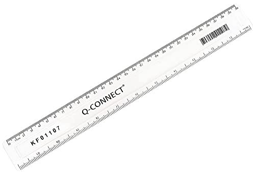 Q-Connect 300mm/30cm Clear Ruler