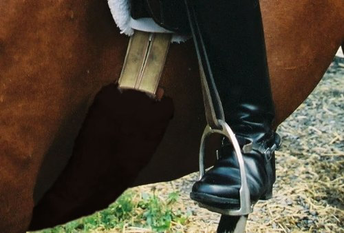 Engel Reitsport | Lammfell Bauchgurtschoner 60x15cm Fell Mocca braun (Bagu)