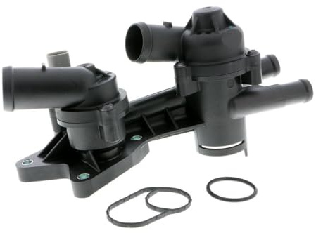 VEMO Thermostat Kühlmittel Kühlwasserthermostat mit Gehäuse mit Dichtung mit Sensor Öffnungstemperatur:80 95°C für VW Golf V Schrägheck (1K1) GOLF VI (5K1) Polo Schrägheck (6R1, 6C1) TOURAN (1T1, 1T2)