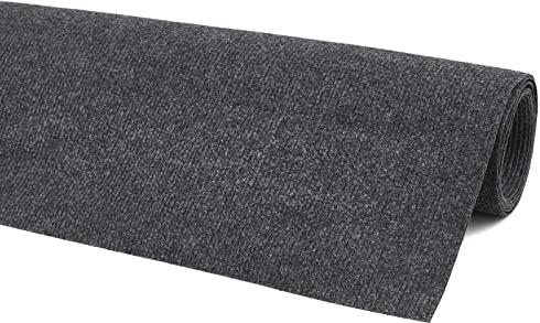 andiamo Teppichboden Milo - Nadelfilz Meterware, Teppich zum zuschneiden, Bodenbelag aus Nadelflies, funktional und leicht zu verlegen, 200 x 500 cm, Anthrazit