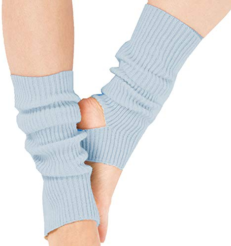 Ecroon Damen Mädchen Ballettstulpen mit Fersenloch Beinwärmer Ballett Yoga Stulpen Legwarmer Beinstulpen ca. Stützstrümpfe