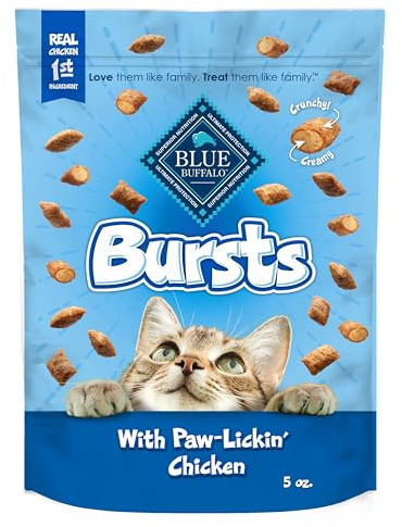 Blue Buffalo Bursts Chicken Crunchy & Creamy Cat Treats, 5 oz
