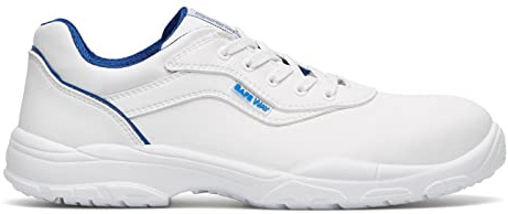 Exena Chaussures de travail S2 Chaussures de sécurité à lacets blanches avec capuchon de protection alimentaire, gastronomique (Numeric_45), Blanc., 45 EU