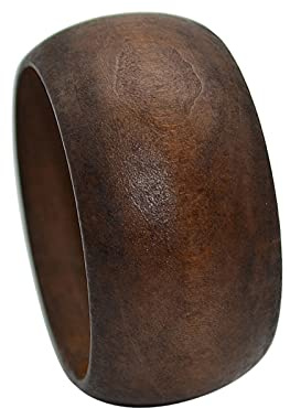Caiyao Handmade Ethnic Wood Cuff Bracelet Vintage Simple Round DIY Natural Wooden Chunky Bracelet Straw Wicker Braid Woven Bangle Statement for Women Jewelry-style A