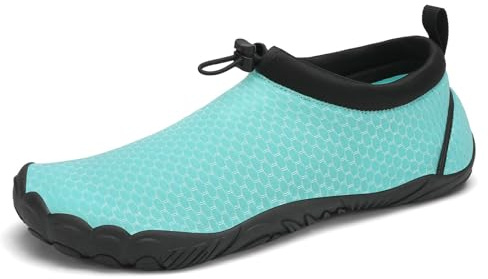 Mishansha Unisex Adulto Scarpe da Scoglio Uomo Asciugatura Rapida Scarpe Snorkeling Donne Morbido Durevole Scarpette Estive Acquatici per Nuoto 40EU Sky Blue