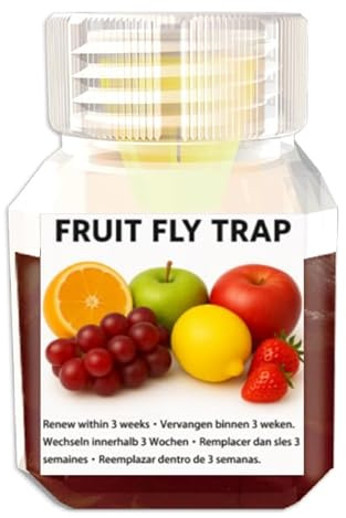 4Stück Fruchtfliegenfalle,Fruchtfliegenfalle Innenbereich,Fleigenfalle für Küche