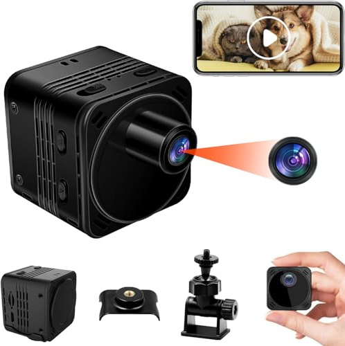 SecuraLen Mini HD Kamera 4K WiFi mit Akku, Nachtsicht & Bewegungserkennung