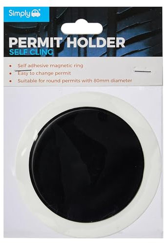 Simply TL9000 Self Cling Tax Disc Holder - Black