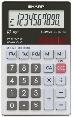 Sharp EL-W200GB Glass top Pocket Calculator
