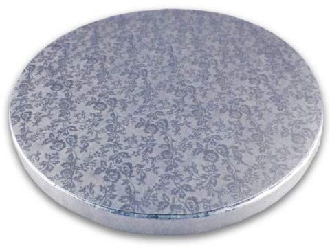 Cake Company Tortenplatte rund 40 cm Ø | Cake Board rund | auch für dicke und mehrstöckige Torten | hochwertige silber Alukaschierung | 10mm dick, 1 Stück