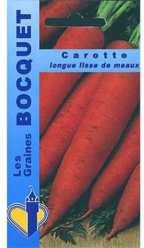 Sachet de graines de Carotte longue lisse de Meaux - 7 g - légume racine - LES GRAINES BOCQUET