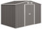 Outsunny 9 x 6ft Metal Garden Shed, Outdoor Storage Tool House with Ventilation Slots, Foundation Kit and Lockable Double Doors, Grey