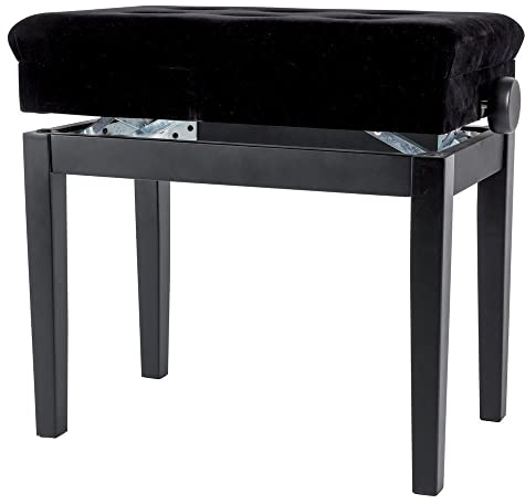 GEWA Pianobank Deluxe Compartment, nussbaum matt, mit Notenfach